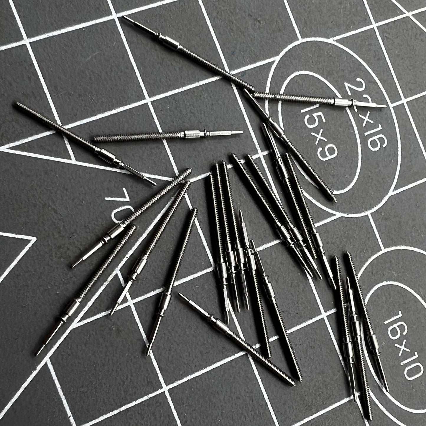 1. Precision ETA 2824 watch winding stem for reliable timepiece movement repair.  