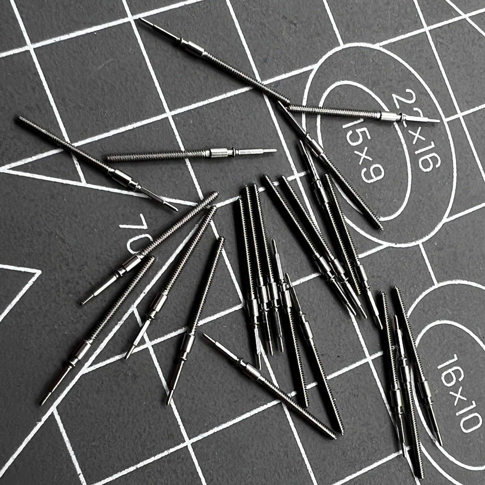 1. Precision ETA 2824 watch winding stem for reliable timepiece movement repair.  