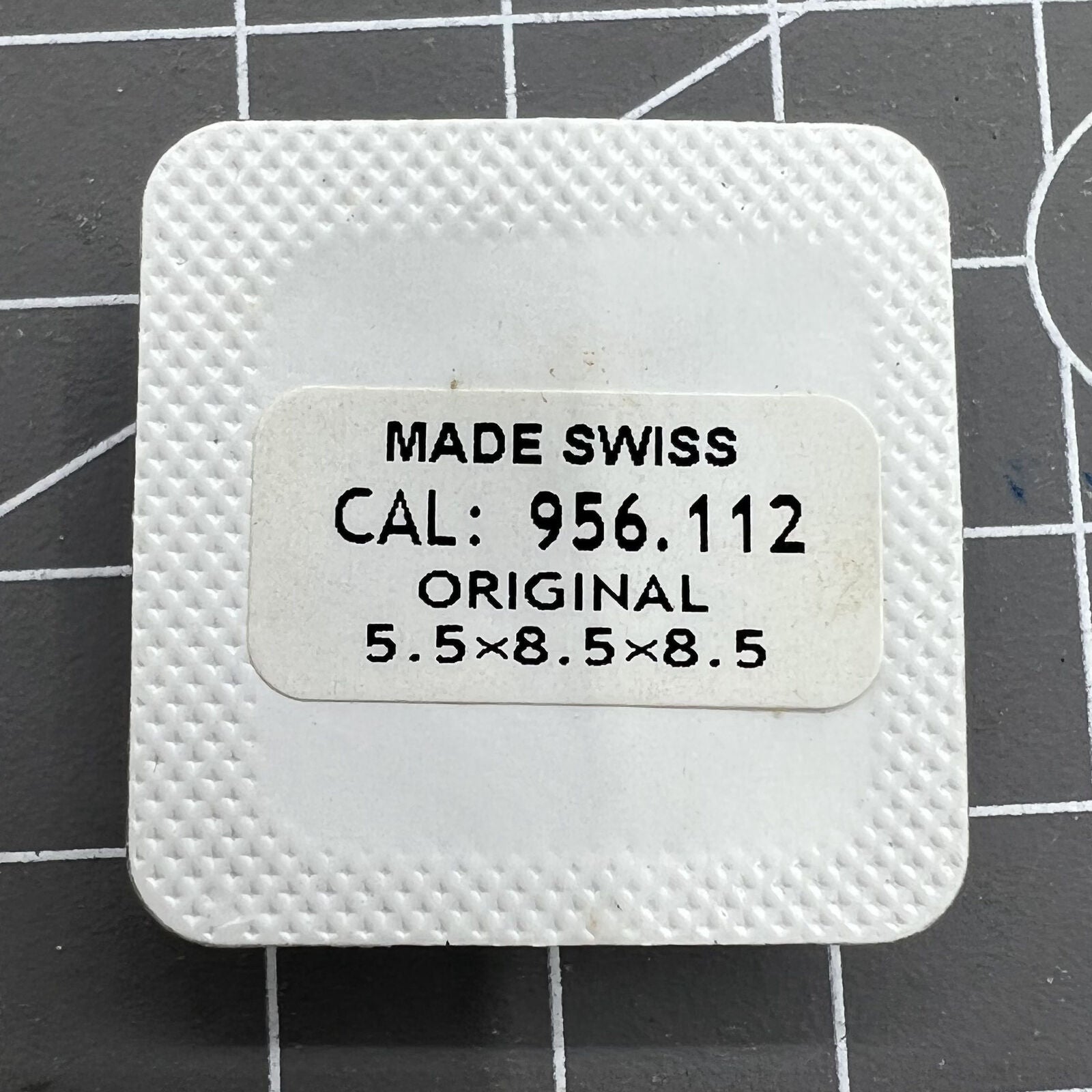 Silver hour, minute, and second hands for 956.112 watch movement, designed for precision and style.