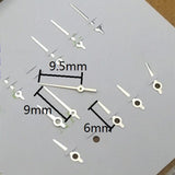 Silver 3 Hands Watch Hands for Ronda 763 Quartz Watch Movement 9.5mm/9mm/6mm