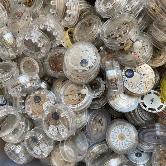 China Made automatic mechanical watch movement for disassembled practice, ideal for watch repair hobbyists.