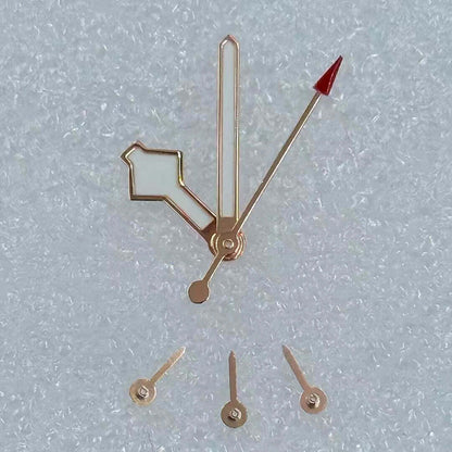 2 Sets/Pack Modified Rose Golden Trim Green Luminous 6 Hands for VK63 Movement
