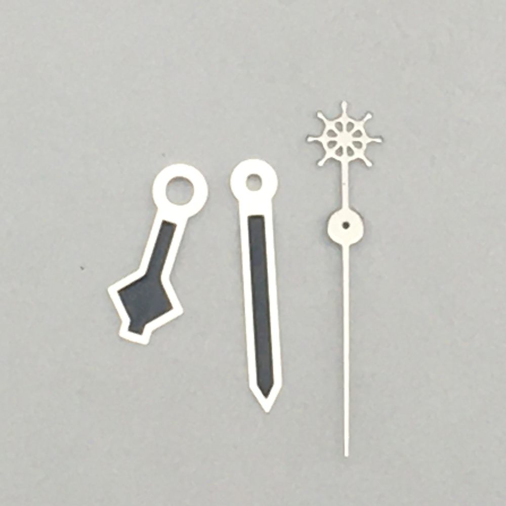 Precision watch hands set for NH35A/NH36A A40 movement, 8.5x12x12.5mm, perfect for Seiko watch repairs.