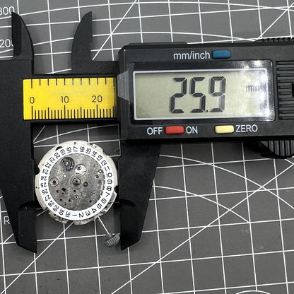 Miyota 821A quartz watch movement by Citizen, Japanese precision for durable and accurate timekeeping.