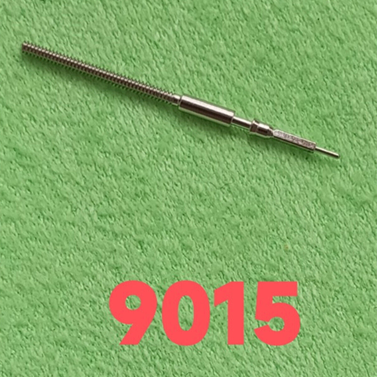 Movement watch winding stem for Miyota 9015, precision spare part for watch repair and assembly.