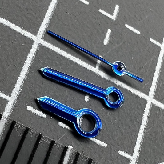Aiguilles de montre en forme de flèche violet clair de 10 mm pour mouvement à quartz Ronda 763