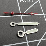 14mm Silver Trim Green Luminous Watch Hands Set for Miyota 2035 2115 2105 2305