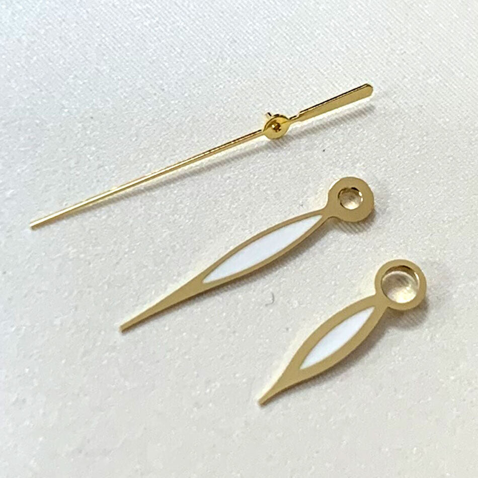 Green luminous watch hands set by B16, compatible with NH35A/NH36A/4R36 movements, sizes 7.5/11/11mm for precise fit