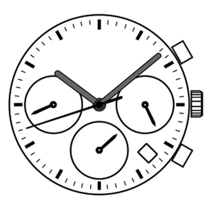Hattori Epson TMI VD33A quartz watch movement showcasing precise Japanese craftsmanship for premium watch accessories.