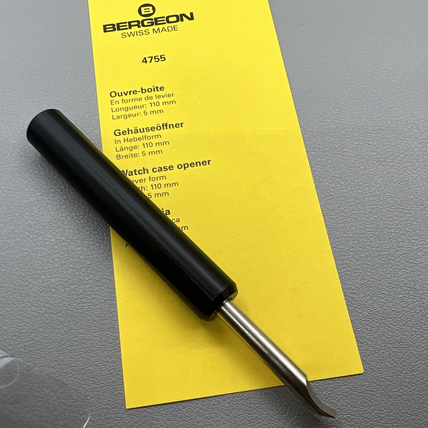 Bergeon Swiss Werkzeug Uhr Gehäuse Öffner Pry Typ Modell 4755