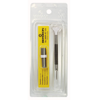 Bergeon 6899-AT-060 Ergonomic 0.6mm Screwdrivers with Spare Blades