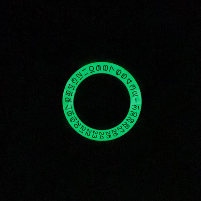 Luminous date disk wheel for NH35 watch movement, showing date at 3 o'clock, precision Seiko accessory.