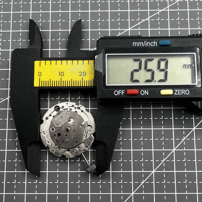 Miyota 8245 silver automatic watch movement showcasing Japan-made precision mechanical mechanism.