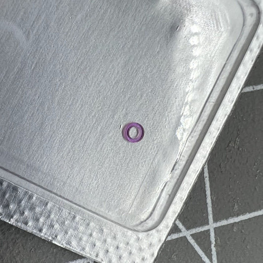 Center jewel hole ring on Main Wheel Bridge for Miyota 8200 8215 watch movement, generic replacement part.