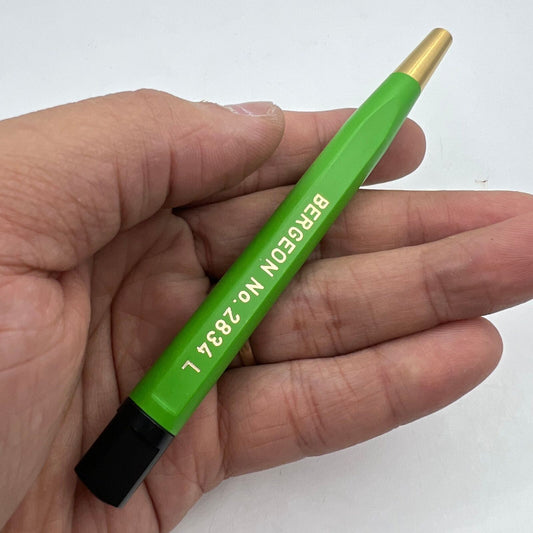 Bergeon 2834-L brass scratch brush for Swiss watch repair, 10mm fine-tip pen tool.