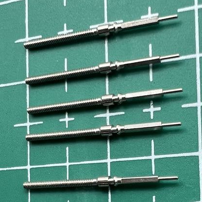 Wholesale lot of China Made ST2555 watch winding stems, ideal spare parts for repair and replacement projects.