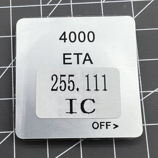 Disassembled ETA 255.111 watch movement circuit board for precise repair