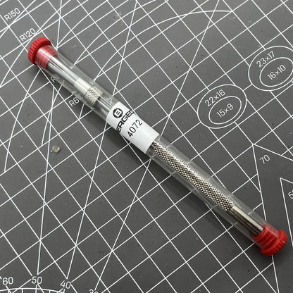 Swiss Bergeon 4072 pin vise, 105mm, precision tool for holding hairsprings in watch repair.