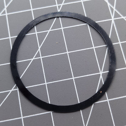 38,5 mm Uhrenlünette aus Aluminiumlegierung, schwarzer Ring + weiße Schrift für Omega Speedmaster 