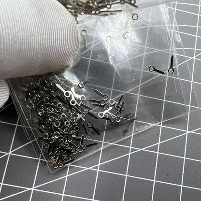 Lot de 100 aiguilles de montre argentées de 7 mm pour mouvement à quartz Hattori Epson PC21