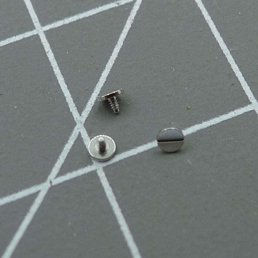Set of 3 RLX 3135-5625 screws for precise date wheel replacement in Rolex 3135 watch movement.