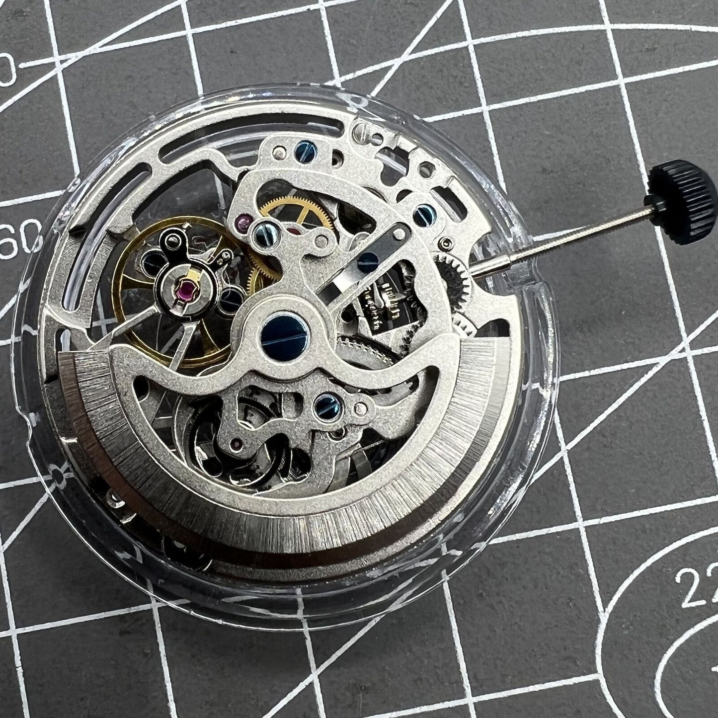 Montre squelette mécanique automatique Seagull Silver TY2809 