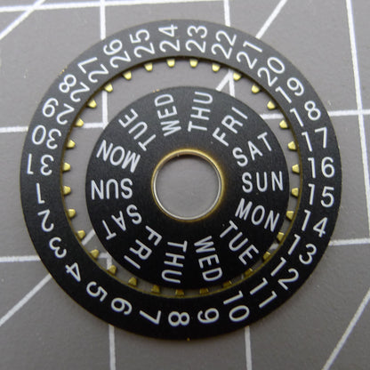 Pilot Datum Rad Wochenscheibe for China Dandong 7750 watch movement, precise date wheel replacement