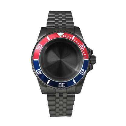 Boîtier de montre en verre saphir 40 mm pour mouvement NH35/NH36, boîtier modifié