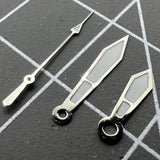 Arrow Shape 12mm Silver Trim Watch Hands for Miyota 2315 2035 2036 2115 2305