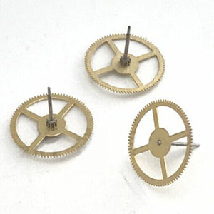 3pcs Second Wheel Generic for China Made Shanghai 7120 Movement Watch Part