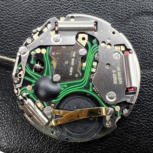 Schweizer Silber ISA 8171 Quarzbewegung Einzelkalender 5 Hände Datum bei 6