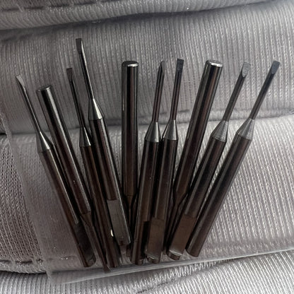 Ergonomic Screwdriver Replacement Spare Blades Stainless Steel Watchmakers