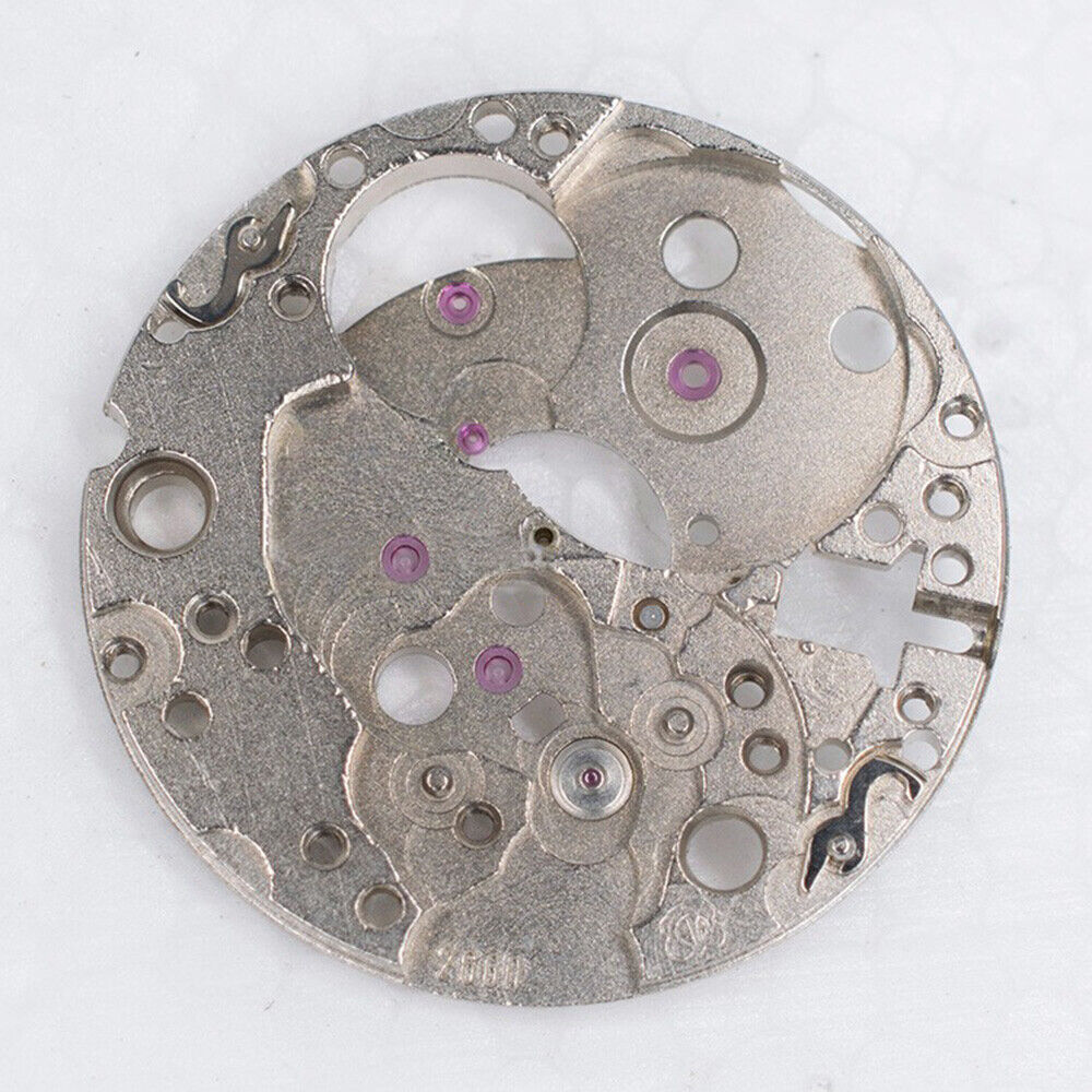 Silver main wheel bridge for ETA2660 and ETA2661 watch movements, precision disassembled part.
