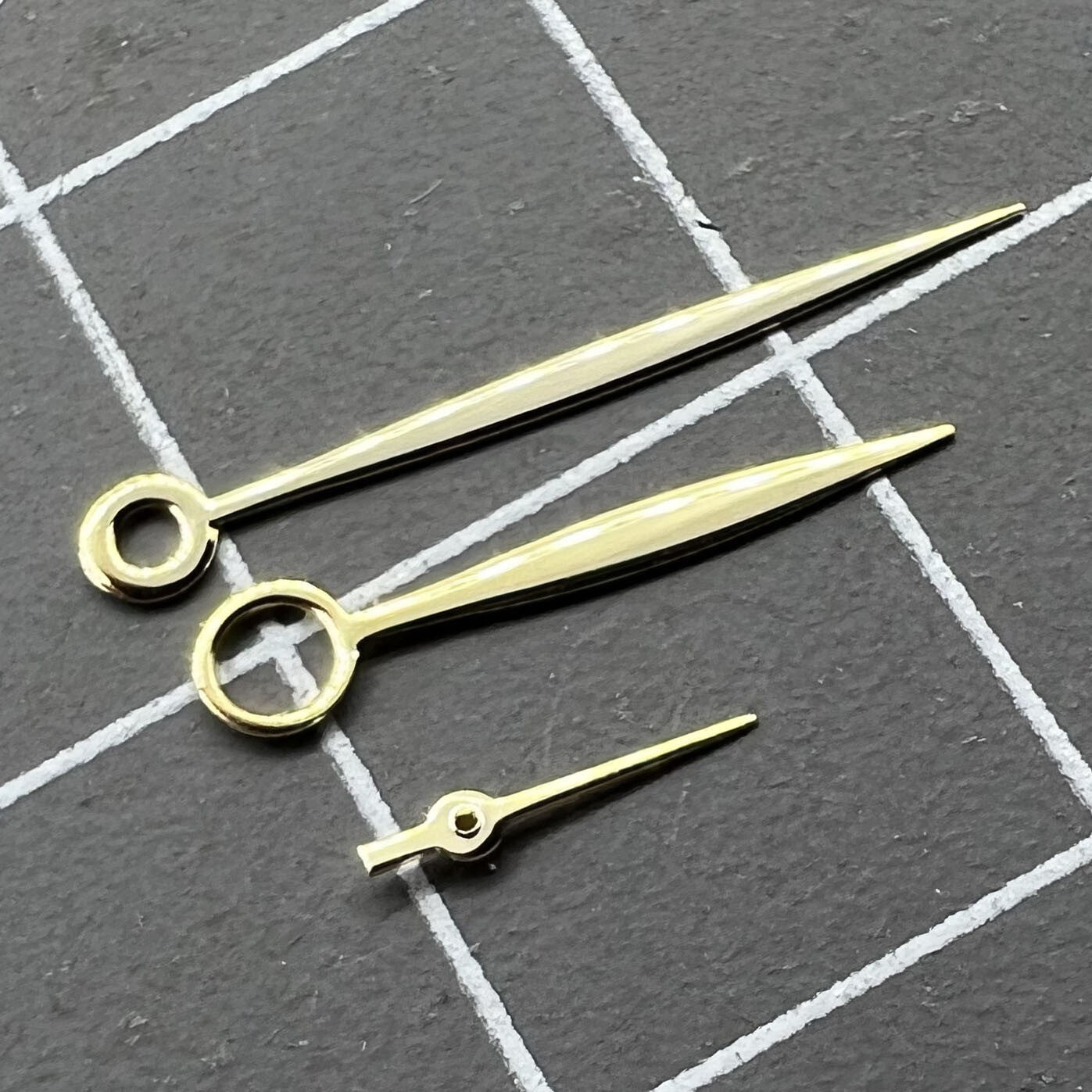 Set of Willow Leaf Shape Watch Hands by Seagull for ST3600 and ETA6497 movements, silver finish