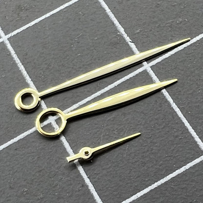 Set of Willow Leaf Shape Watch Hands by Seagull for ST3600 and ETA6497 movements, silver finish