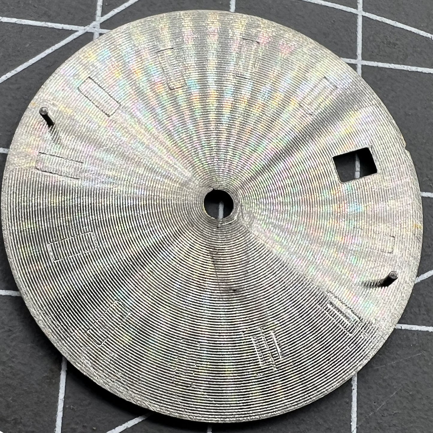 Grünes Zifferblatt 29.8mm Imitation Edelstein Nagel Blau für NH35 Uhrwerk