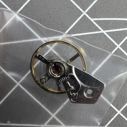 Balance wheel with splint for Dandong 7750 watch movement, 28800 frequency precision part, reliable timing.