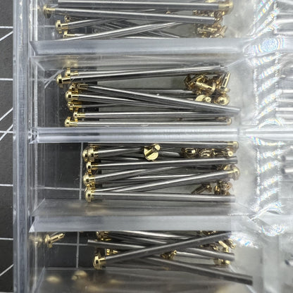 Assortiment de vis pour bracelet de montre, tube, goupille de friction, fermoir, bracelet, rivet, extrémité