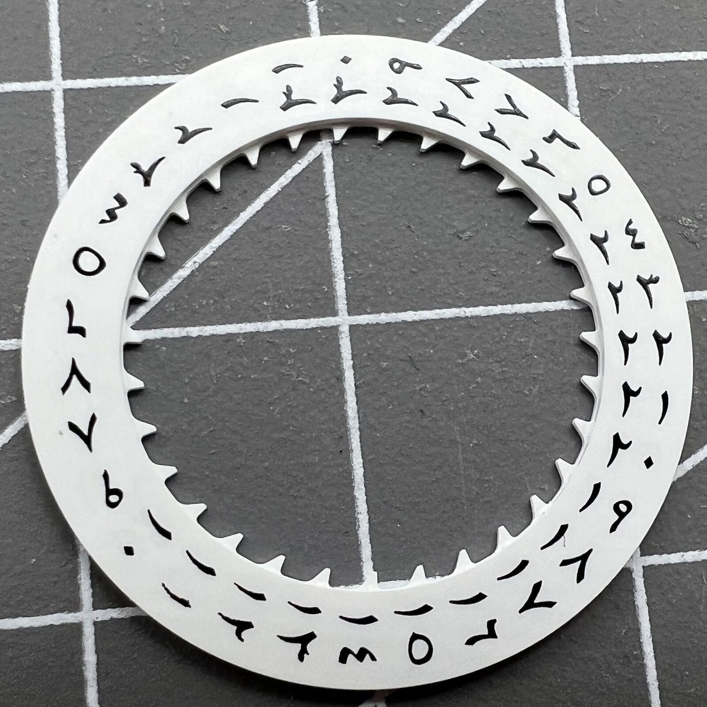 Arabic date disk wheel crown at 3 o'clock for NH35 automatic watch movement, precise mechanical component