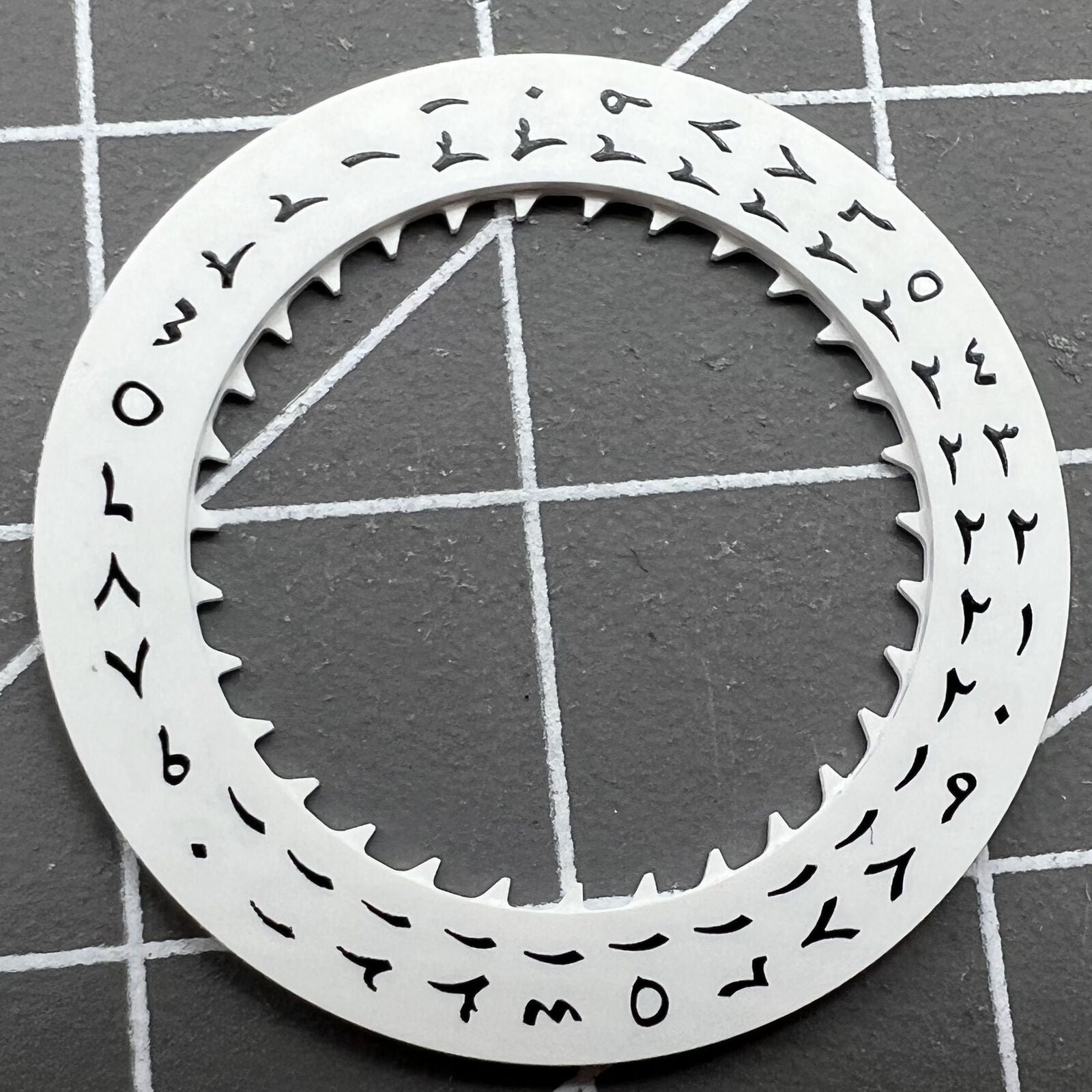 Arabic date disk wheel crown at 3 o'clock for NH35 automatic watch movement, precise mechanical component