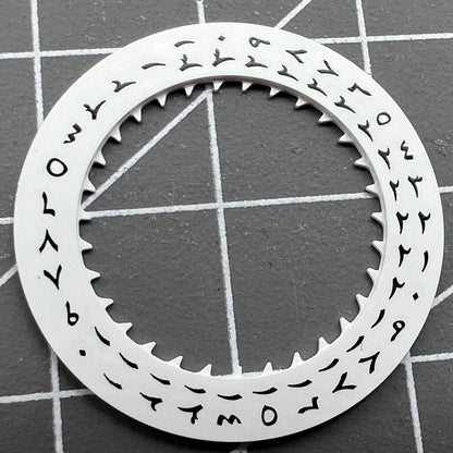 Arabic date disk wheel crown at 3 o'clock for NH35 automatic watch movement, precise mechanical component