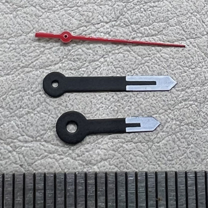 2 Sets Pack Zeigersätze Weiß Schwarz Rot für Ronda 515 Quarzwerk