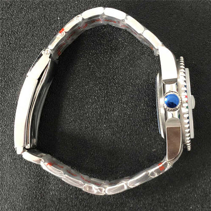 Transparent 40MM sapphire glass watch case with strap for NH35/NH36, available in 22 vibrant colors.