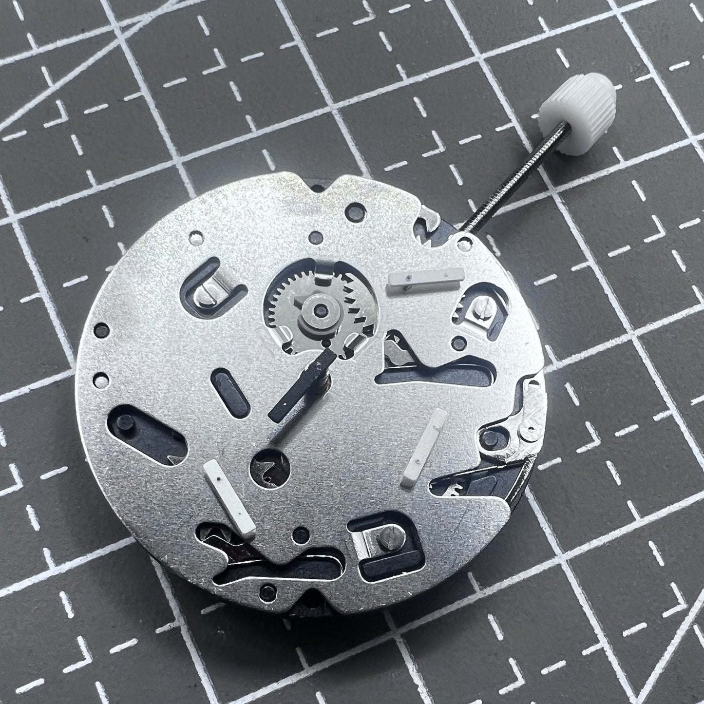 Swiss ISA 9238 quartz movement with 6 hands, multifunctional watch mechanism for precise timekeeping.