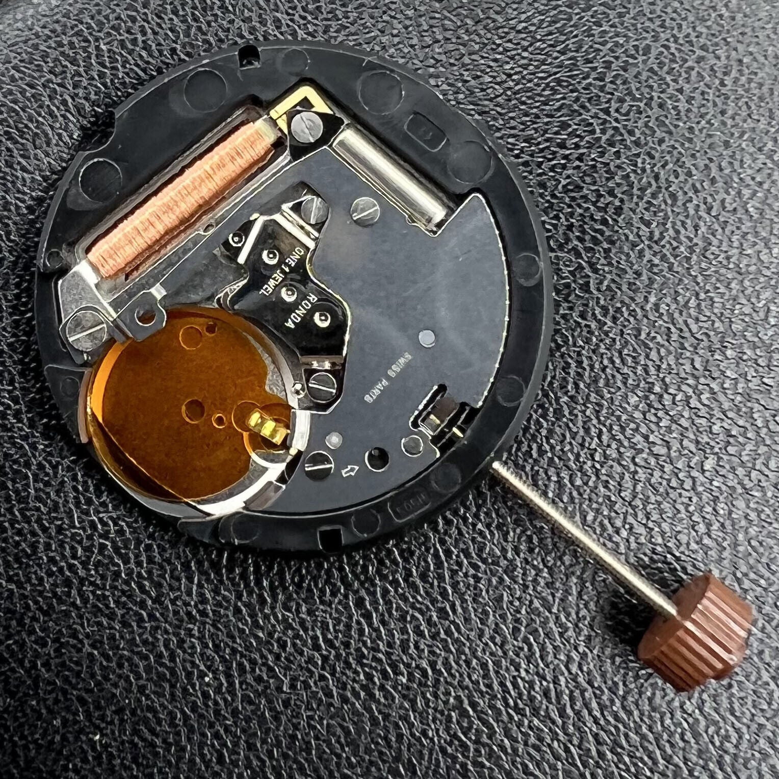 Swiss Ronda 505 24H quartz watch movement by Ronda for accurate timekeeping in accessories.