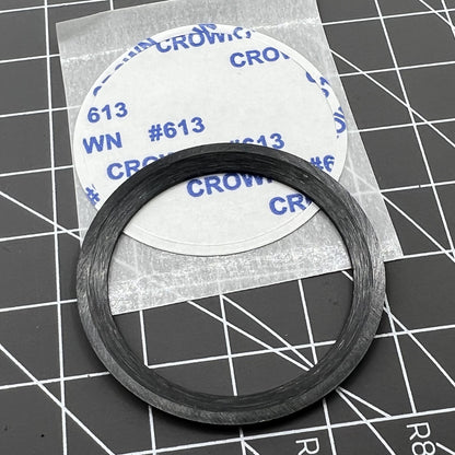 38mm black ceramic bezel insert with orange graduations for accurate timing.