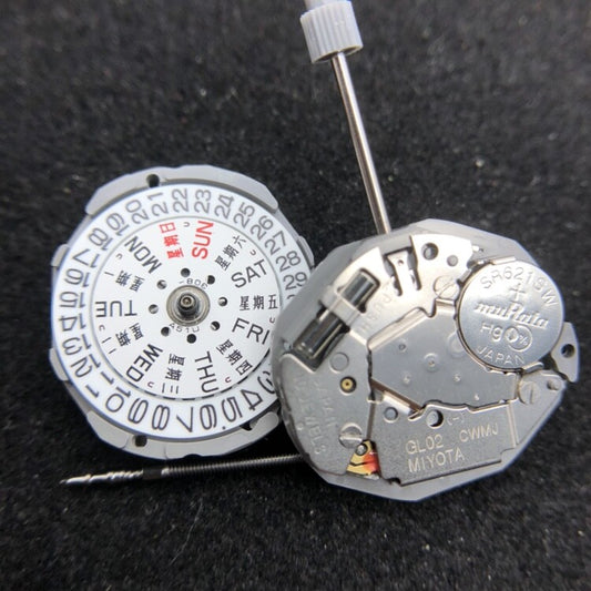 New Miyota GL02 Japan Quartz Movement Japan Made Day Date Replacement of GL00