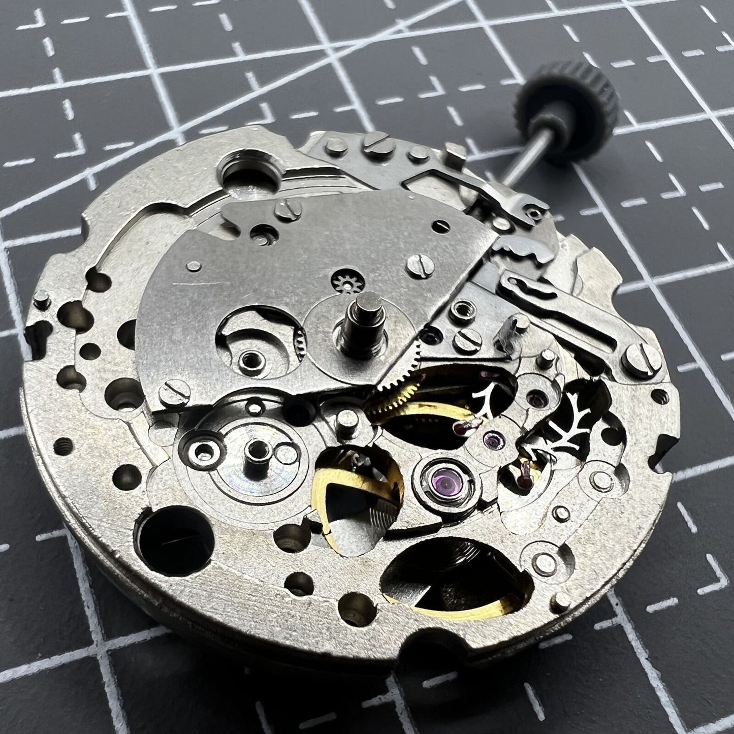 Miyota Citizen 82S5 silver plated automatic mechanical watch movement with precise craftsmanship