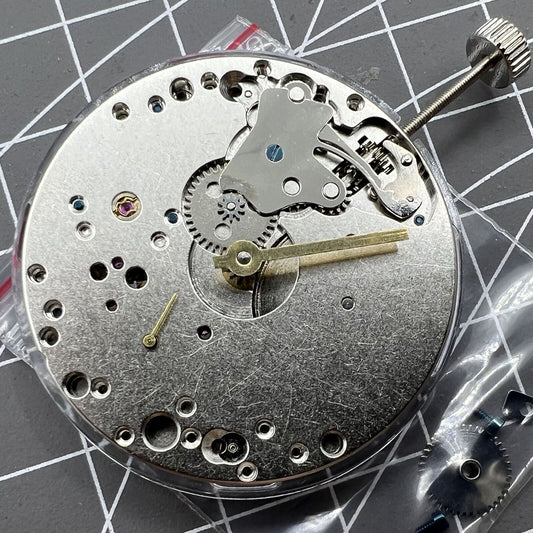 Mechanical hand winding movement with second hand at 6 o'clock for Seagull 6497 ST3600/3620 watch repair.