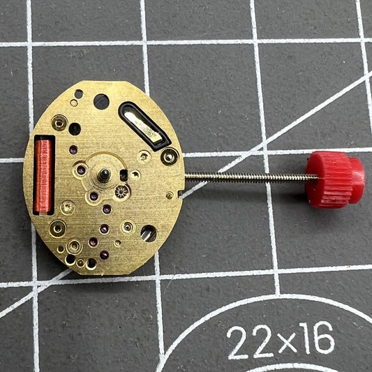ETA 980.163 quartz watch movement with 2 hands, precision timekeeping for watch repairs and customization.